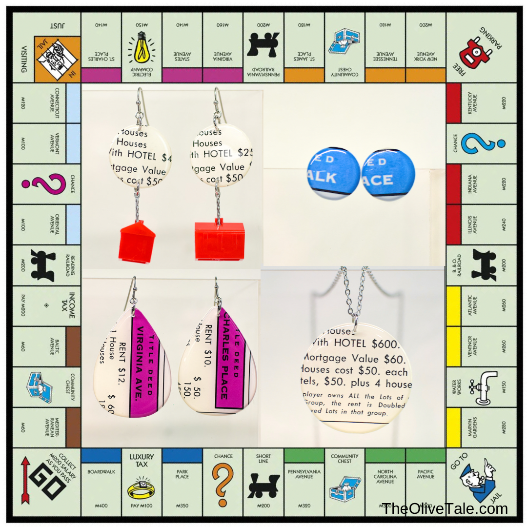 Monopoly jewelry The Olive Tale